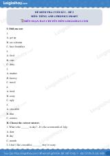 Đề thi học kì 2 Tiếng Anh 4 Phonics Smart - Đề số 2